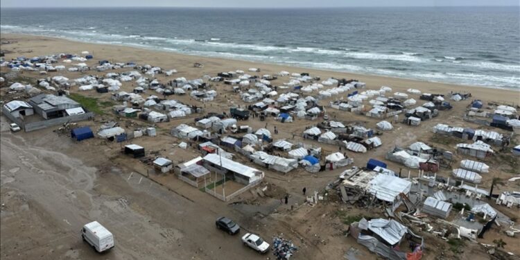 Cuaca Ekstrem Kembali Melanda Gaza di Tengah Gencatan Senjata Rapuh