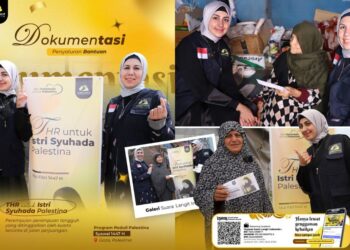 Yayasan Suara Langit Indonesia Salurkan Bantuan THR untuk Istri Syuhada di Palestina