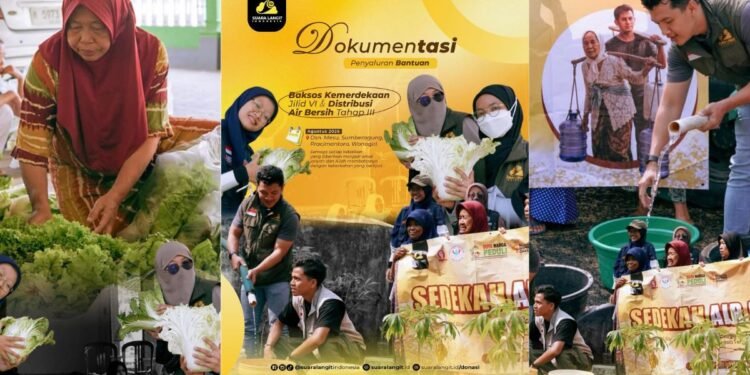 Yayasan Suara Langit Gelar Aksi Sosial dan Sedekah Air di Pracimantoro, Wonogiri