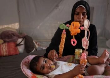 Ibu di Gaza Berjuang Menyusui Bayi di Tengah Kelaparan dan Pengungsian